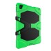 Robot Silicone And Plastic Stand Defender Case With Touch Screen Film for iPad Pro 9.7 inch -  Light green