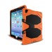 Robot Silicone And Plastic Stand Defender Case With Touch Screen Film for iPad Pro 9.7 inch - Orange