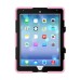 Robot Silicone And Plastic Stand Defender Case With Touch Screen Film for iPad Pro 9.7 inch - Pink