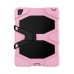 Robot Silicone And Plastic Stand Defender Case With Touch Screen Film for iPad Pro 9.7 inch - Pink