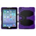 Robot Silicone And Plastic Stand Defender Case With Touch Screen Film for iPad Pro 9.7 inch - Purple