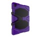 Robot Silicone And Plastic Stand Defender Case With Touch Screen Film for iPad Pro 9.7 inch - Purple