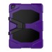 Robot Silicone And Plastic Stand Defender Case With Touch Screen Film for iPad Pro 9.7 inch - Purple