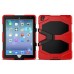 Robot Silicone And Plastic Stand Defender Case With Touch Screen Film for iPad Pro 9.7 inch - Red