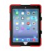 Robot Silicone And Plastic Stand Defender Case With Touch Screen Film for iPad Pro 9.7 inch - Red