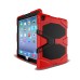 Robot Silicone And Plastic Stand Defender Case With Touch Screen Film for iPad Pro 9.7 inch - Red