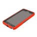 Robot Style PC and Silicone Case with Built-in Stand for Samsung Galaxy Note 4 - Red