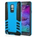 Rocket Style TPU and PC Hybrid Case for Samsung Galaxy Note 4 - Blue