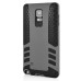Rocket Style TPU and PC Hybrid Case for Samsung Galaxy Note 4 - Dark Gray