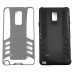 Rocket Style TPU and PC Hybrid Case for Samsung Galaxy Note 4 - Dark Gray