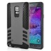 Rocket Style TPU and PC Hybrid Case for Samsung Galaxy Note 4 - Dark Gray