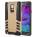 Rocket Style TPU and PC Hybrid Case for Samsung Galaxy Note 4 - Gold