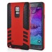 Rocket Style TPU and PC Hybrid Case for Samsung Galaxy Note 4 - Red