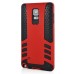 Rocket Style TPU and PC Hybrid Case for Samsung Galaxy Note 4 - Red