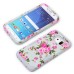 Roses PC And TPU Protective Hard Back Case Cover for Samsung Galaxy S7 G930 - Grey