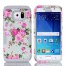 Roses PC And TPU Protective Hard Back Case Cover for Samsung Galaxy S7 G930 - Grey