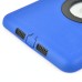 Rotatable Flip Stand Plastic Hard Case Cover For iPad Mini 1/2/3 - Blue