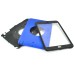 Rotatable Flip Stand Plastic Hard Case Cover For iPad Mini 1/2/3 - Blue