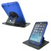 Rotatable Flip Stand Plastic Hard Case Cover For iPad Mini 1/2/3 - Blue