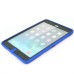 Rotatable Flip Stand Plastic Hard Case Cover For iPad Mini 1/2/3 - Blue