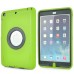 Rotatable Flip Stand Plastic Hard Case Cover For iPad Mini 1/2/3 - Green