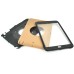 Rotatable Flip Stand Plastic Hard Case Cover for iPad 5 - Coffee