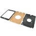 Rotatable Flip Stand Plastic Hard Case Cover for iPad 5 - Coffee