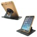 Rotatable Flip Stand Plastic Hard Case Cover for iPad 5 - Coffee