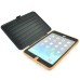 Rotatable Flip Stand Plastic Hard Case Cover for iPad 5 - Coffee