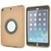 Rotatable Flip Stand Plastic Hard Case Cover for iPad 5 - Coffee