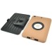 Rotatable Flip Stand Plastic Hard Case Cover for iPad Mini 1/2/3 - Coffee