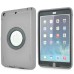 Rotatable Flip Stand Plastic Hard Case Cover for iPad Mini 1/2/3 - Grey