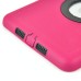 Rotatable Flip Stand Plastic Hard Case Cover for iPad Mini 1/2/3 - Magenta