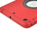 Rotatable Flip Stand Plastic Hard Case Cover for iPad Mini 1/2/3 - Red