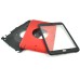 Rotatable Flip Stand Plastic Hard Case Cover for iPad Mini 1/2/3 - Red