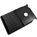 Round Dot Pattern 360 Degree Rotatable Flip Stand Leather Case Cover for iPad 2/3/4 - Black