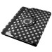 Round Dot Pattern 360 Degree Rotatable Flip Stand Leather Case Cover for iPad 2/3/4 - Black