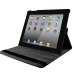 Round Dot Pattern 360 Degree Rotatable Flip Stand Leather Case Cover for iPad 2/3/4 - Black