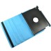 Round Dot Pattern 360 Degree Rotatable Flip Stand Leather Case Cover for iPad 2/3/4 - Blue