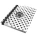 Round Dot Pattern 360 Degree Rotatable Flip Stand Leather Case Cover for iPad 2/3/4 - White