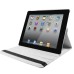 Round Dot Pattern 360 Degree Rotatable Flip Stand Leather Case Cover for iPad 2/3/4 - White