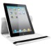 Round Dot Pattern 360 Degree Rotatable Flip Stand Leather Case Cover for iPad 2/3/4 - White