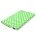 Round Dot Pattern 360 Degree Swivel Rotation Folio Leather Flip Stand Case Cover With Sleep Wake Function For iPad Air 2 (iPad 6)- Green
