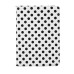 Round Dot Pattern 360 Degree Swivel Rotation Folio Leather Flip Stand Case Cover With Sleep Wake Function For iPad Air 2 (iPad 6)- White