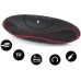 Rugby Shape Bluetooth Portable Mini Digital Speaker - Black/Red