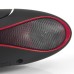 Rugby Shape Bluetooth Portable Mini Digital Speaker - Black/Red