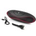 Rugby Shape Bluetooth Portable Mini Digital Speaker - Black/Red