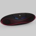 Rugby Shape Bluetooth Portable Mini Digital Speaker - Black/Red