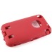 Rugged Hard Plastic Case for Apple iPhone 3GS iPhone 3G (Red)