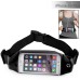 Running Jogging Sports Waterproof Waist Belt Band Bag Case For iPhone 6 / 6s Plus Samsung Galaxy S6 Edge Plus / Note 5 / 3 / 4 - Black